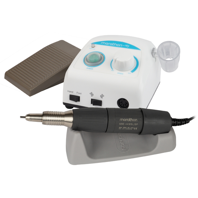 Marathon N7 NEW - микромотор повышенной мощности с наконечником SDE-H35LSP, 35000 об/мин, 45 Вт, педаль SFP-27 | Saeyang Microtech (Ю. Корея)