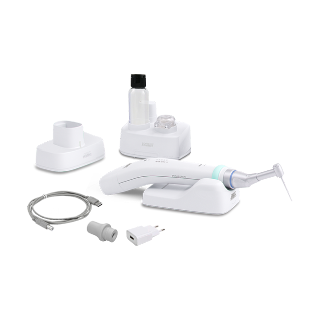 Эндомотор Estus Drive Plus без встроенного апекслокатора с головкой SAF, помпой, зарядкой и подставкой в комплекте | Геософт Дент (Россия)