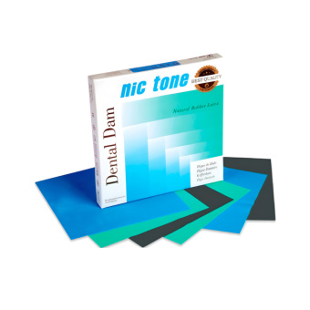 Nic Tone Dental Dam Black - латексный коффердам с нейтральным запахом, цвет черный, размер 152x152 мм, 36 шт. | MDC Dental (Мексика)